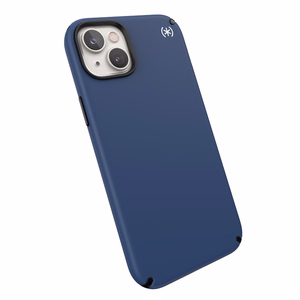 Чехол Speck Presidio2 Pro для iPhone 15 Plus / 14 Plus, с антимикробной защитой Microban, цветовая комбинация «Coastal Blue / Black / White»