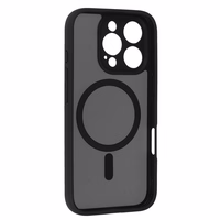 Pilnai matinis Mag dėklas telefonui Iphone 16 juodas