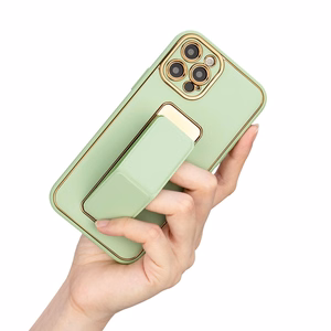 Naujas Kickstand dėklas telefonui Samsung Galaxy A12 5G su stovu raudonas