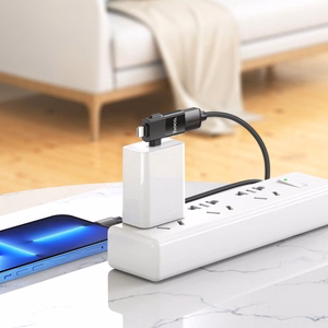 Adapteris OTG 2in1 USB C / Lightning į USB A Hoco UA17 juodas