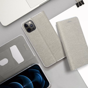 LUNA Knyga Auksinė Samsung A54 5G sidabrinė