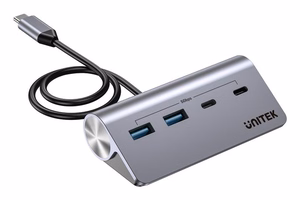 UNITEK aliuminio USB-C šakotuvas 2x USB-A 2x USB-C 5Gbps
