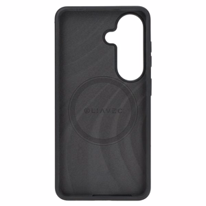 Liavec Silky dėklas su metaliniu kameros rėmeliu, skirtas Samsung Galaxy S26 Plus juodas
