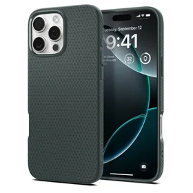 Spigen Liquid Air dėklas telefonui iPhone 16 Pro Max - žalias