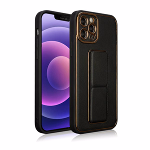 Naujas Kickstand dėklas telefonui iPhone 12 Pro su stovu juodas
