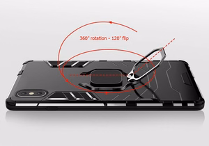 Dėklas telefonui Ring Armor Samsung Galaxy A55 5G juodas