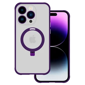 Dėklas telefonui su stovu MagSafe Iphone 12 Pro (m) - violetinis