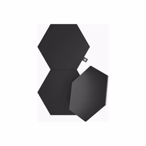 Nanoleaf Shapes Black Hexagons – 42 W Wi-Fi expansion kit with 3 black panels