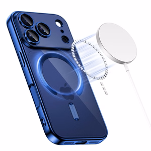 Tech-Protect MagFlex MagSafe dėklas iPhone 17 Pro Max skaidrus tamsiai mėlynas