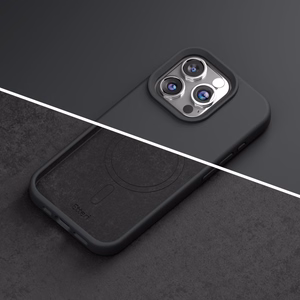 "Etteri" silikoninis magnetinis dėklas "iPhone 15 Pro Max" 6,7" juodas