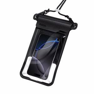 Atsparus vandeniui dėklas mobiliajam telefonui Hoco BAG31 juodas
