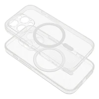 CLEAR MAG COVER dėklas telefonui su kameros apsauga, suderinamas su Magnetiniu IPHONE 17 Pro Max permatomas blizgantis