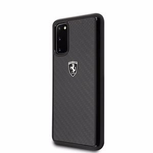 Ferrari Kietas dėklas FEHCAHCS62BK S20 G980 juodas/juodas Carbon Heritage