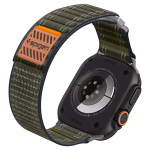 SPIGEN WBF0 dirželis APPLE WATCH 8 / 9 / 10 / 11 / SE / ULTRA (44 / 45 / 46 / 49 MM) žalias