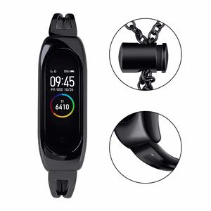 Metalinė apyrankė Xiaomi Mi Band 3 / 4 / 5 / 6 dirželis - juodas