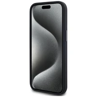 Karl Lagerfeld Silikoninis Shadow Metal Initial Magnetinis dėklas telefonui iPhone 15 juodas