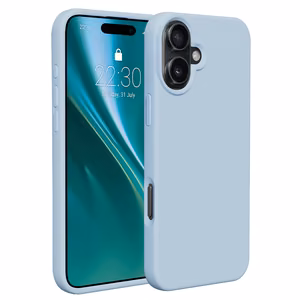 "Etteri" silikoninis dėklas "iPhone 16 Plus" 6,7" šviesiai mėlynas