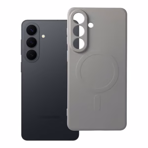 Чехол для Samsung S26 Plus силиконовый Mag Cover совместимый с MagSafe титановый серый
