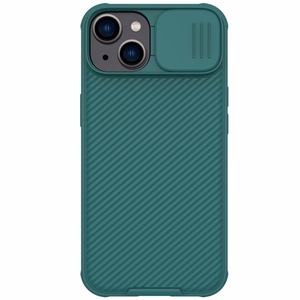 Nillkin CamShield Pro dėklas iPhone 14 Plus šarvuotas dėklas su kameros apsauga žalias