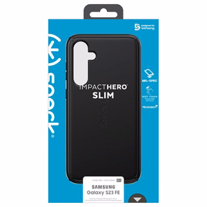 Speck ImpactHero Slim dėklas, skirtas Samsung Galaxy S23 FE, juodas