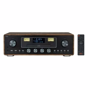 AKAI AM-100 RHAPSODY Stereo sistema 30 W RMS, Bluetooth 5.0, DAB+/FM, CD/USB, AUX, ruda juoda
