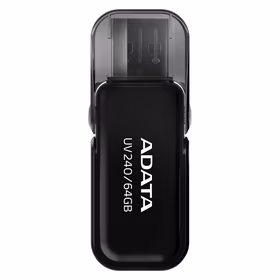 ADATA UV240 USB atmintukas 64 GB USB A tipo 2.0 Juoda