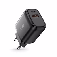 Tech-Protect C20W įkroviklis USB-C PD 20W / USB-A QC 3.0 - juodas