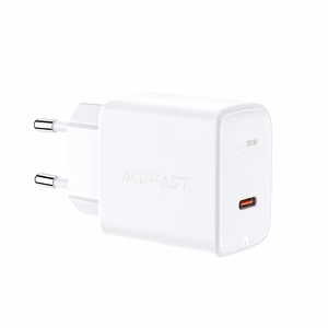 Acefast зарядное устройство GaN USB Type C 30W, PD, QC 3.0, AFC, FCP белое (A21 white)