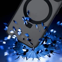 3mk Smoke magnetinis dėklas su stovu iPhone 17 Pro Max telefonui - juodas