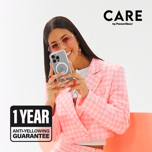 CARE by PanzerGlass Flagship dėklas iPhone 16 Plus 6.7" baltas/baltas magnetinis 1339