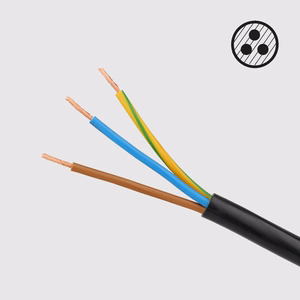 Rebel prancūziško tipo ilgintuvas, 5 lizdai, 2 m, su jungikliu, 3 x 1,5 mm, juodas