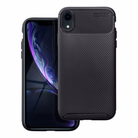 Dėklas CARBON PREMIUM telefonui IPHONE XR juodas