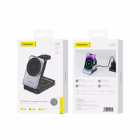 FONENG belaidis 3in1 įkroviklis CP126 15W juodas