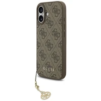 Guess 4G Charms Collection Magnetinis dėklas telefonui iPhone 17 - rudas