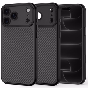 Tech-Protect MagCam MagSafe karboninis dėklas iPhone 18 Pro / 17 Pro, juodas