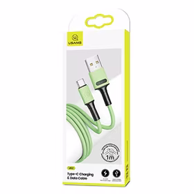 USAMS Laidas U52 USB-C 2A FAST CHARGE 1M žalias SJ436USB02 (US-SJ436)