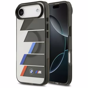 BMW M IML Metal Buttons Tricolor Lines MagSafe Чехол для iPhone Air - серый