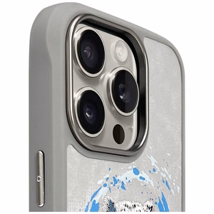 Nimmy Pantera magnetinis dėklas telefonui iPhone 16 Pro - pilkas