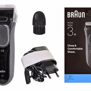 Braun Series 3 3000S – tinklelinė barzdaskutė, pilka