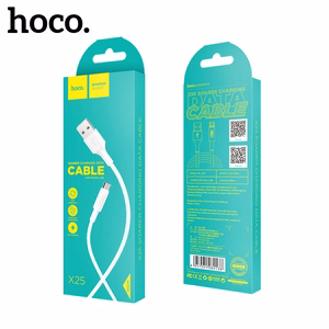 USB kabelis Hoco X25 microUSB 1.0m baltas