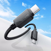 Kabelis USB C į USB C Hoco 3A 60W 1 m X113 juodas