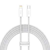 USB-C laidas "Lightning Baseus Dynamic Series", 20 W, 2 m (baltas)