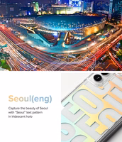 Ringke Fusion Design šarvuotas dėklas su geliniu rėmeliu Samsung Galaxy S22 + (S22 Plus) skaidrus (Floral) (F593R31)