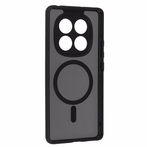 Visiškai matinis Magnētinis dėklas Xiaomi Redmi Note 14 Pro 4G juodas