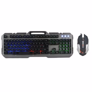 Rebeltec wired set: LED keyboard + mouse for INTERCEPTOR players