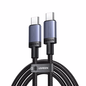 Ugreen USB-C į USB-C PD laidas 100W 5A 1m - juodas