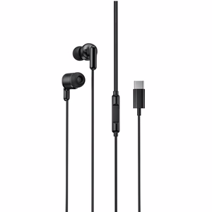 XO EP84 laidinės ausinės su USB-C jungtimi, juodos