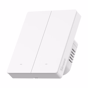 Išmanusis jutiklinis sieninis jungiklis Sonoff ZBM5-2C-80W (2 kanalai) Zigbee