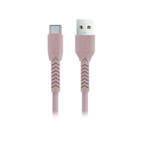 Maxlife MXUC-04 kabelis USB - USB-C 1,0 m 3A rožinis