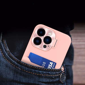 Odinės stovėjimo dėklas Samsung Galaxy S23 Ultra dangtelis kortelių piniginė su stovu rožinė